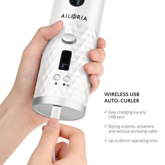 Ailoria Revolutionne Boucleur automatique sans fil Crystal White