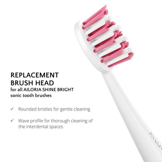 Ailoria Shine Bright Pack Têtes de Rechange Rose Vif 6 Unités