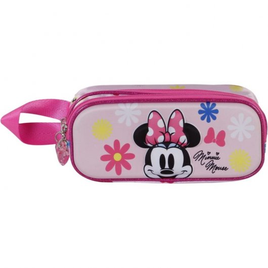 Karactermania Estuche Doble Portatodo 3D Minnie Mouse Floral