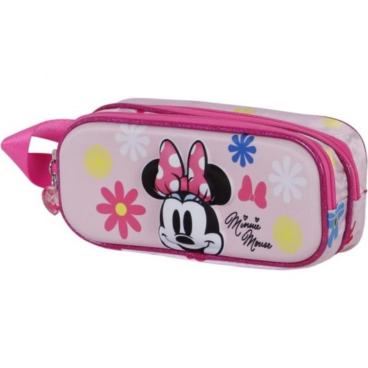 Karactermania Estuche Doble Portatodo 3D Minnie Mouse Floral