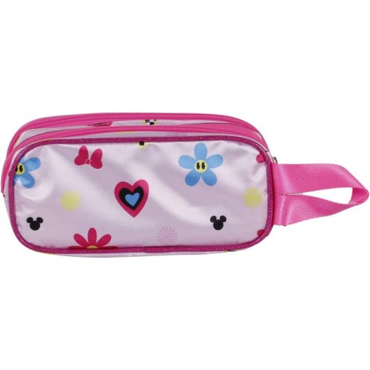 Karactermania Estuche Doble Portatodo 3D Minnie Mouse Floral