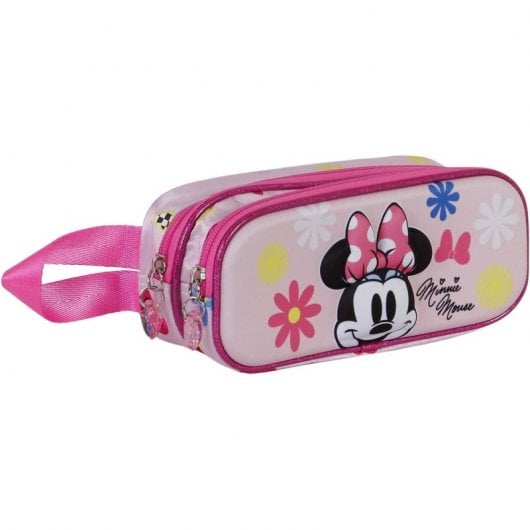 Karactermania Estuche Doble Portatodo 3D Minnie Mouse Floral