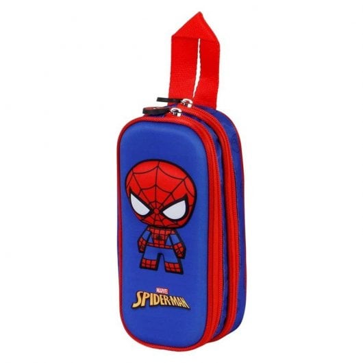 Karactermania Doppeltes Federmäppchen 3D Spiderman Wackelkopf
