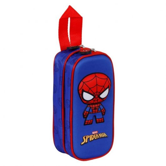 Karactermania Doppeltes Federmäppchen 3D Spiderman Wackelkopf