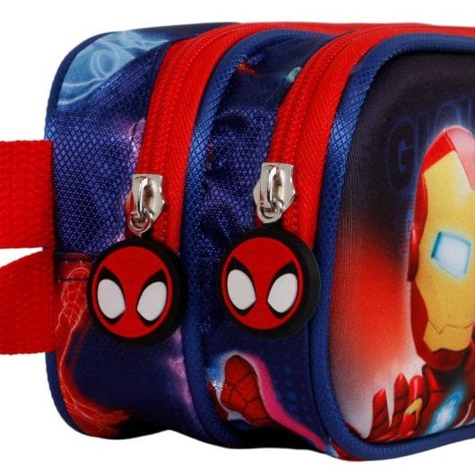 Karactermania Estuche Doble Portatodo 3D Spiderman Glow