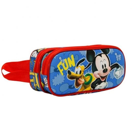 Karactermania Doppeltes Federmäppchen 3D Mickey Mouse Fun