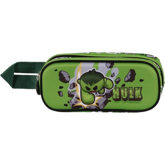 Karactermania Estuche Doble Portatodo 3D Hulk Greenmass