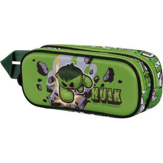 Karactermania Estuche Doble Portatodo 3D Hulk Greenmass