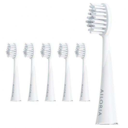 Ailoria Shine Bright Pack Têtes de Rechange Extra Clean Crystal White 6 Unités