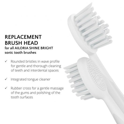 Ailoria Shine Bright Pack Têtes de Rechange Extra Clean Crystal White 6 Unités