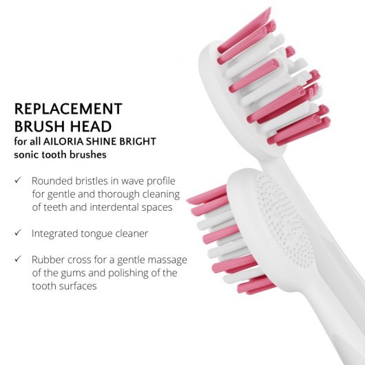 Ailoria Shine Bright Pack Cabezales de Recambio Extra Clean Brigth Pink 6 Unidades
