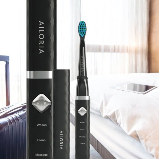 Ailoria Flash Travel Cepillo de Dientes Sónico USB Eclipse Black