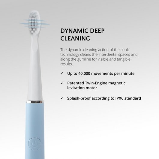 Ailoria Pro Smile Schallzahnbürste Blau