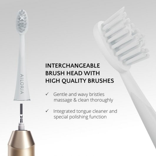 Ailoria Shine Bright Brosse à dents sonique USB Rich Gold