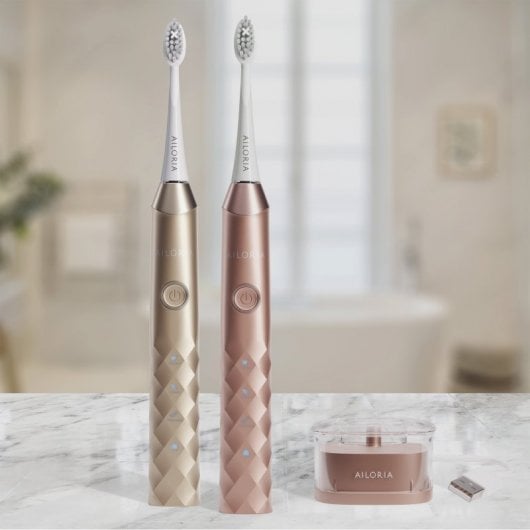 Ailoria Shine Bright Brosse à dents sonique USB Rich Gold