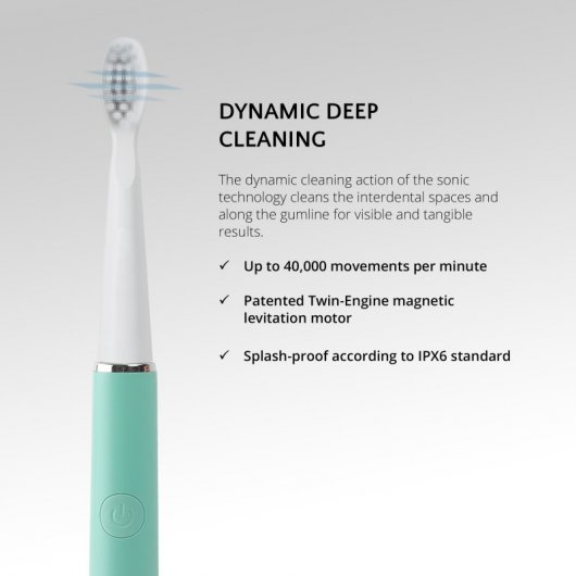 Ailoria Pro Smile Brosse à dents à ultrasons Couleur menthe