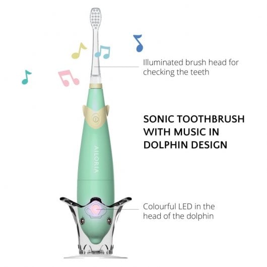Ailoria Bubble Brush Brosse à dents sonique pour enfants Menthe