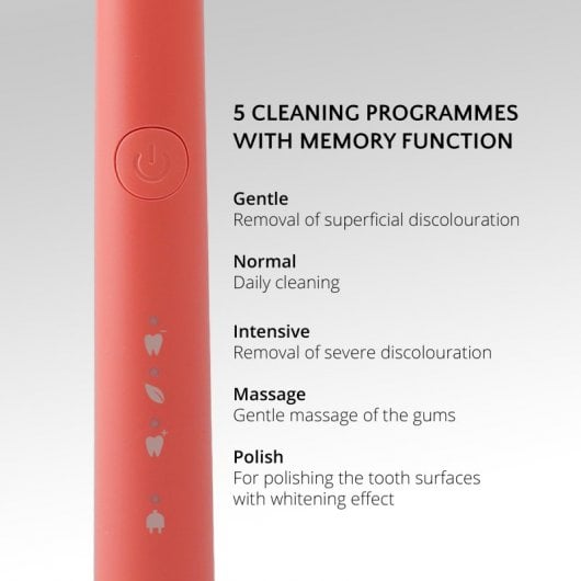 Ailoria Pro Smile Brosse à dents sonique USB Coquillage Corail