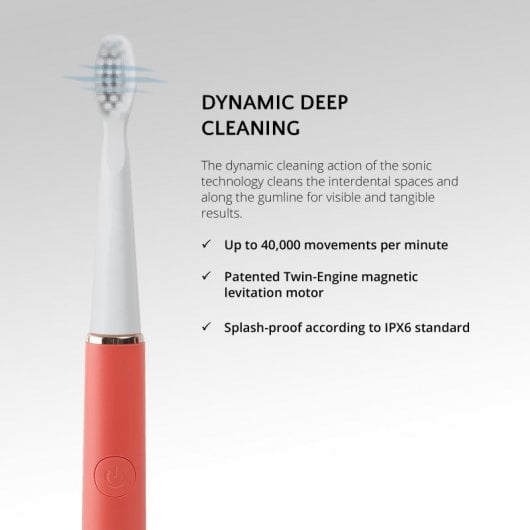 Ailoria Pro Smile Brosse à dents sonique USB Coquillage Corail