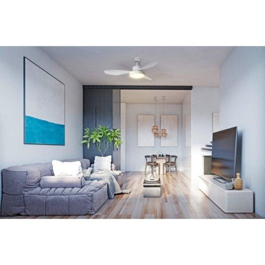 Ventilador de Techo SPC Conforto DC Lite 2 42W 6 Velocidades con Luz LED Silencioso Control Inteligente