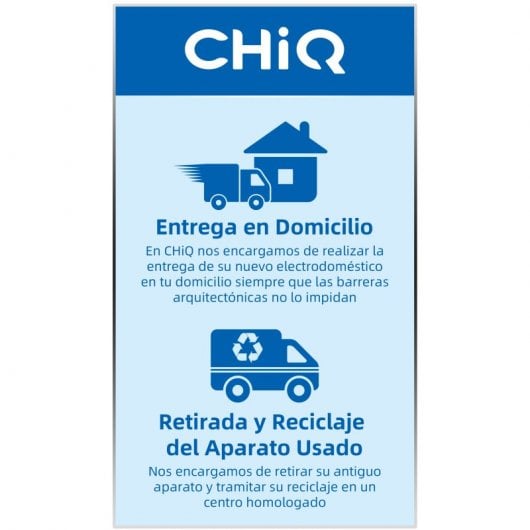 CHiQ FBM228NE4DE Frigorífico Combi No Frost E Acero Inoxidable Oscuro