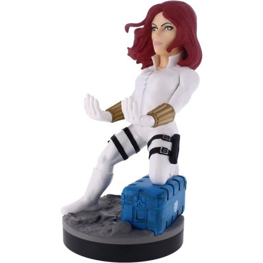Exquisite Gaming Cable Guy Viuda Negra con Traje Blanco Marvel Base de Carga Multiplataforma