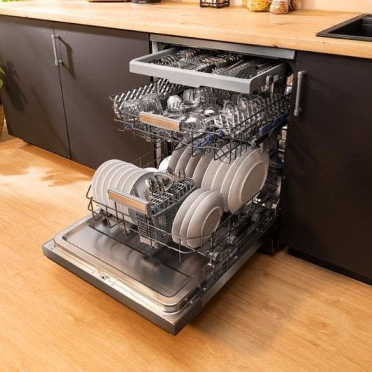 Lave-vaisselle Cecotec Bolero Aguazero 6600 Inox 14 couverts B Inverter O2 Dry