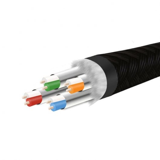 Metronic 395634 Cable de Red S/FTP Cat.8 10m Negro