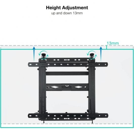 TooQ TQVW4571T Supporto video a parete per TV 45"-70" VESA 600x400 Max 70Kg