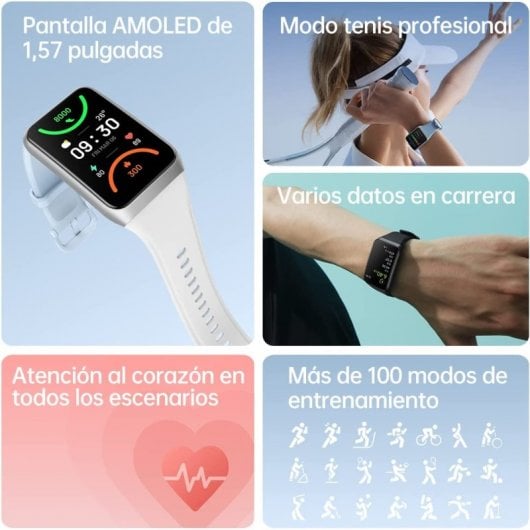 OPPO Band 2 AMOLED Pulsera de Actividad Negra