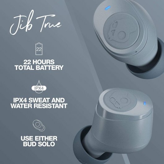 Skullcandy Jib True Auriculares Sem Fios Cinzentos