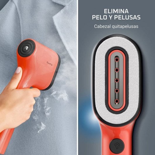 Rowenta Pure Pop DR2022D1 Plancha de Vapor Vertical 1300W Roja