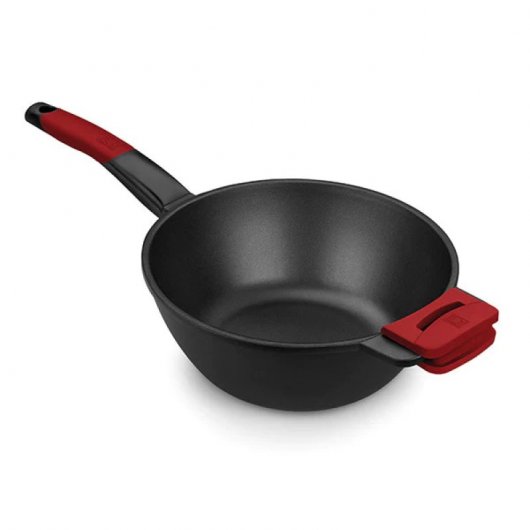 BRA Advanced Padella Antiaderente 18 Cm In Alluminio Pressofuso - Teflon Profile Senza PFOA, Adatta A Induzione, Manico Termoresistente