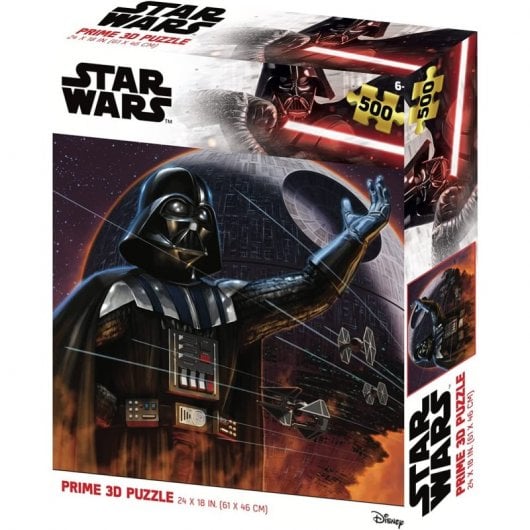 Prime 3D Puzzle Lenticular Star Wars Darth Vader y La Estrella de la Muerte 500 Piezas