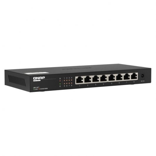 Qnap QSW-1108-8T Switch No Gestionado 8 Puertos 2.5G Ethernet Negro