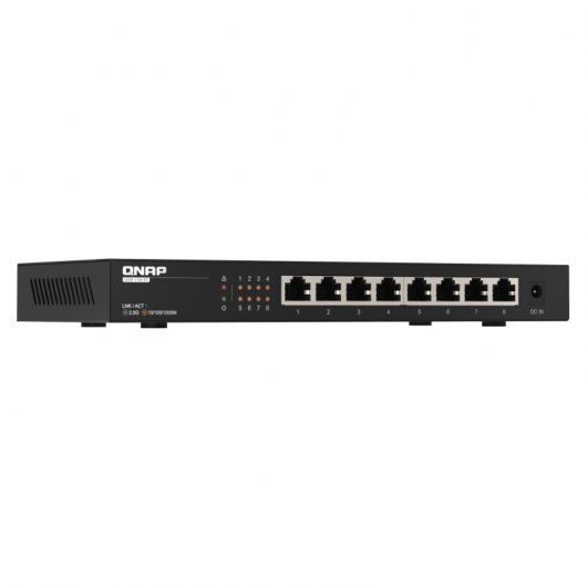 Qnap QSW-1108-8T Switch No Gestionado 8 Puertos 2.5G Ethernet Negro