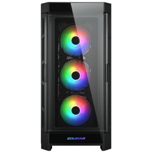 Cougar DuoFace Pro RGB Mid Tower in vetro temperato USB-C Nero