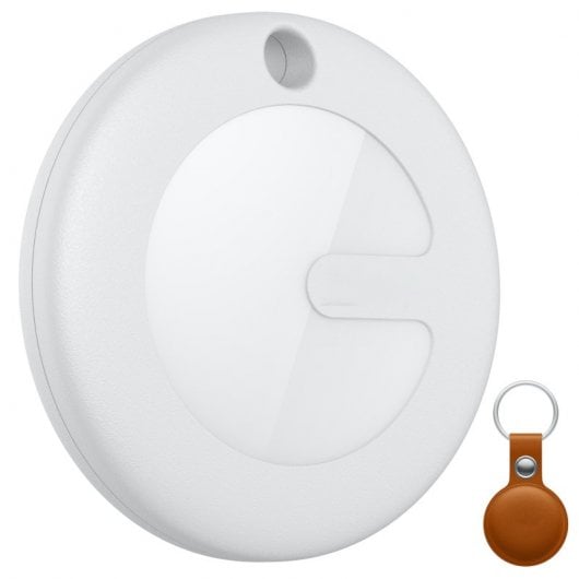 Leotec Localizador MiTag compatível com Apple porta-chaves castanho