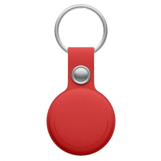 Leotec Localizador MiTag Compatible Apple con Llavero Rojo