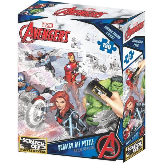 Prime 3D Scratch Puzzle Marvel Collage Charaktere 150 Teile