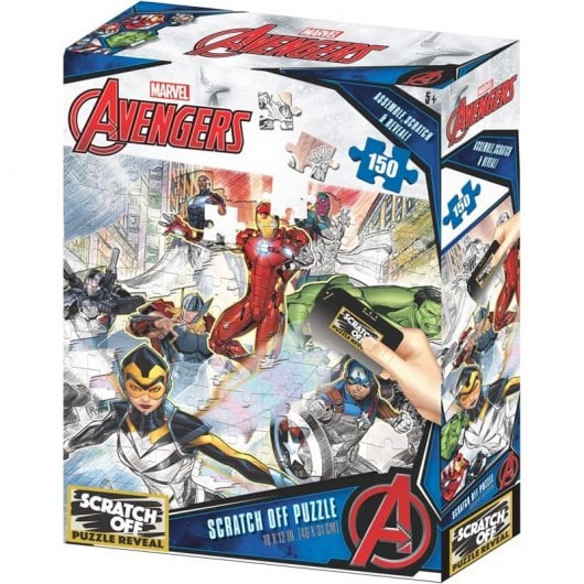 Prime 3D Scratch Puzzle Marvel Charakter Collage 150 Teile