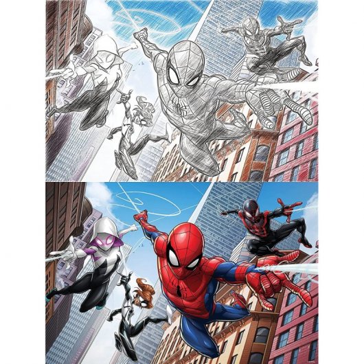 Prime 3D Scratch Puzzle Marvel Spiderman Multi Universe 150 Teile
