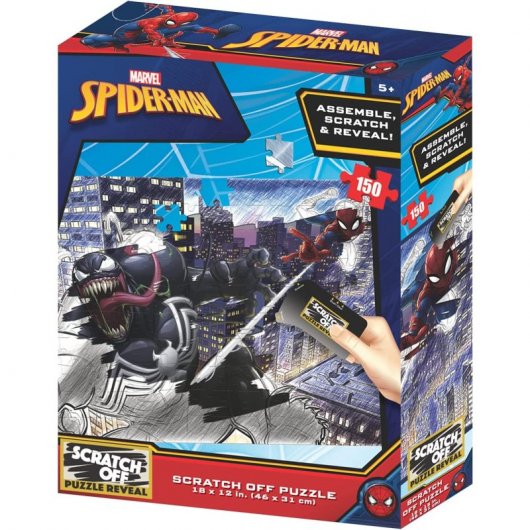 Prime 3D Scratch Puzzle Marvel Spiderman vs Venom 150 Teile