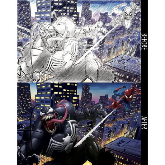 Prime Puzzle 3D da grattare Marvel Spiderman vs Venom 150 pezzi