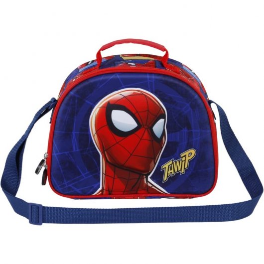 Karactermania 3D Spiderman Sides Sac à lunch Bleu