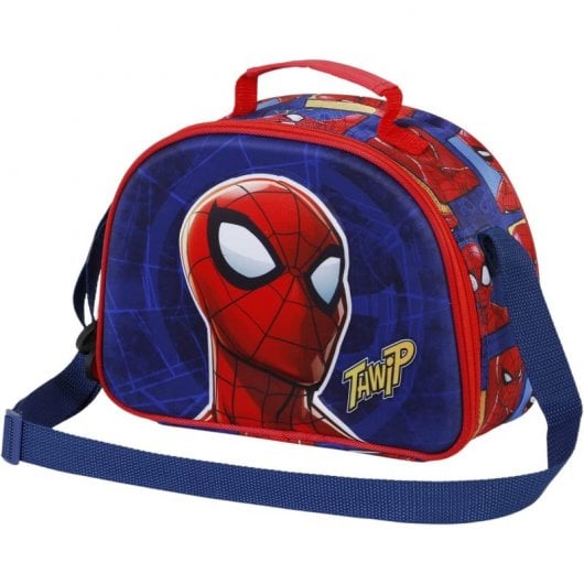 Karactermania 3D Spiderman Sides Sac à lunch Bleu