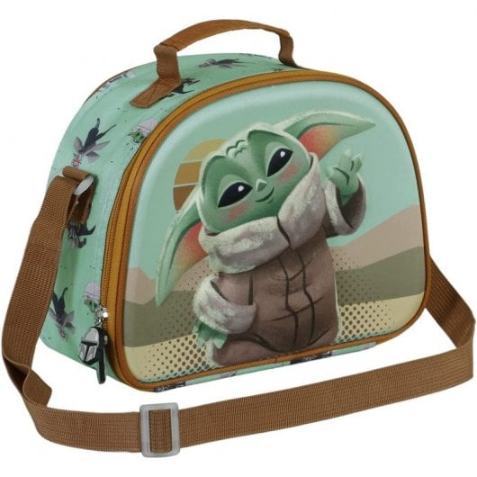 Karactermania Sac à Snack 3D The Mandalorian Say Salut Marron