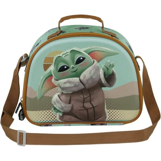 Karactermania Sac à Snack 3D The Mandalorian Say Salut Marron