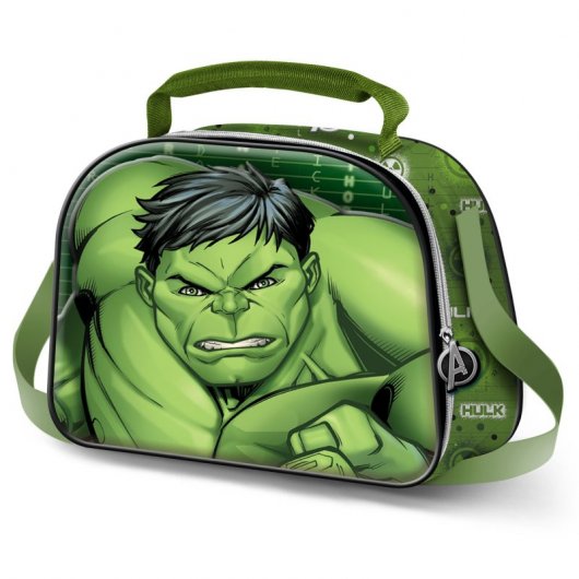 Karactermania Bolsa Portamerienda 3D Hulk Challenge Verde
