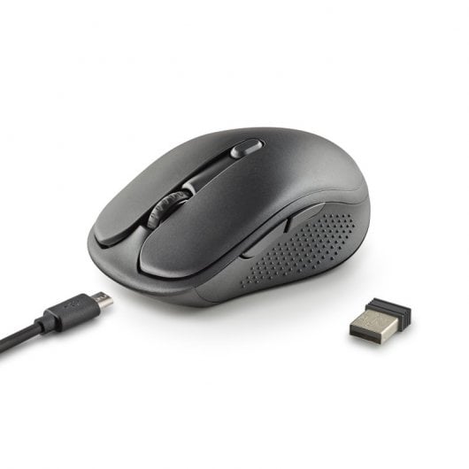 NGS EVO RUST mouse Mano destra RF Wireless Ottico 1600 DPI Nero